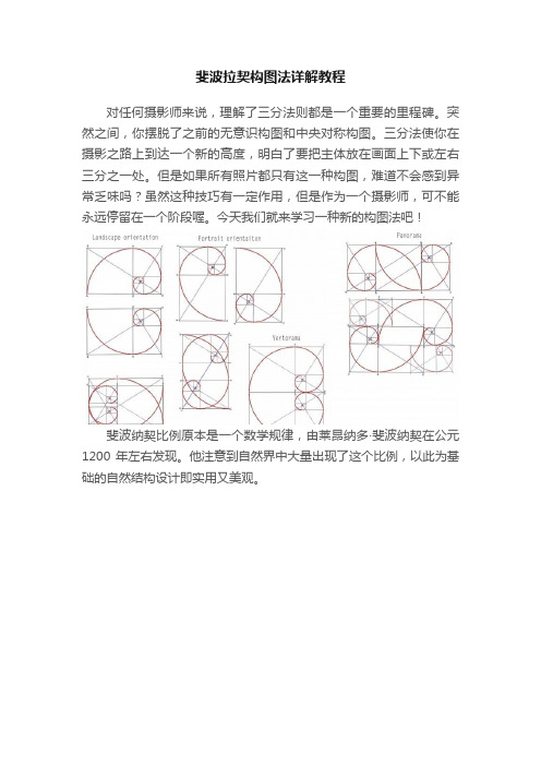 斐波拉契构图法详解教程