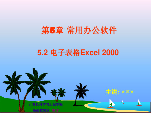 2019-第5章常用办公软件(Excel)-文档资料