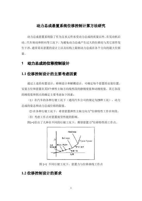 动力总成悬置系统位移控制计算方法研究