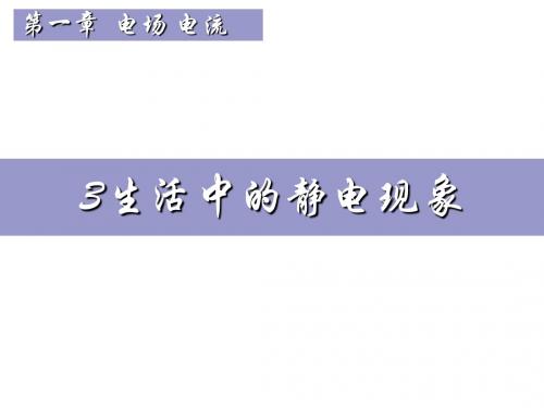 高二物理生活中的静电现象2