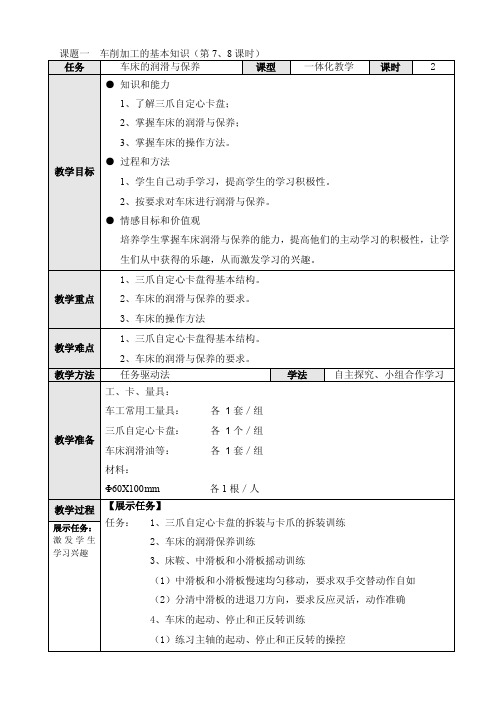 [分享]1.2车床的润滑与保养（1）