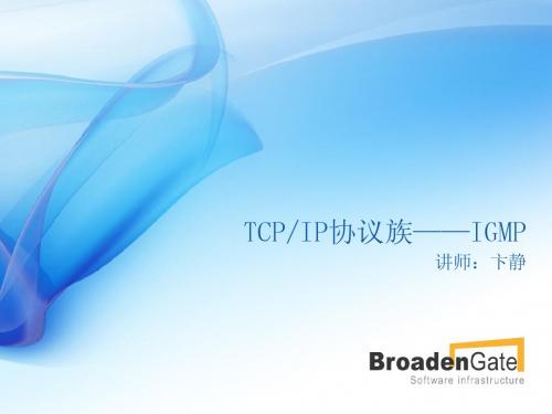 TCP、IP协议族——IGMP