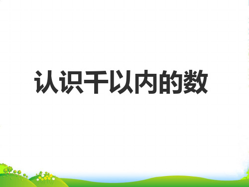 苏教版二年级下册数学课件4.1《数数和千以内的数的认识》(共31张PPT)