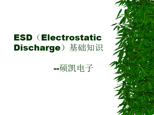 ESD(Electrostatic Discharge)基础知识