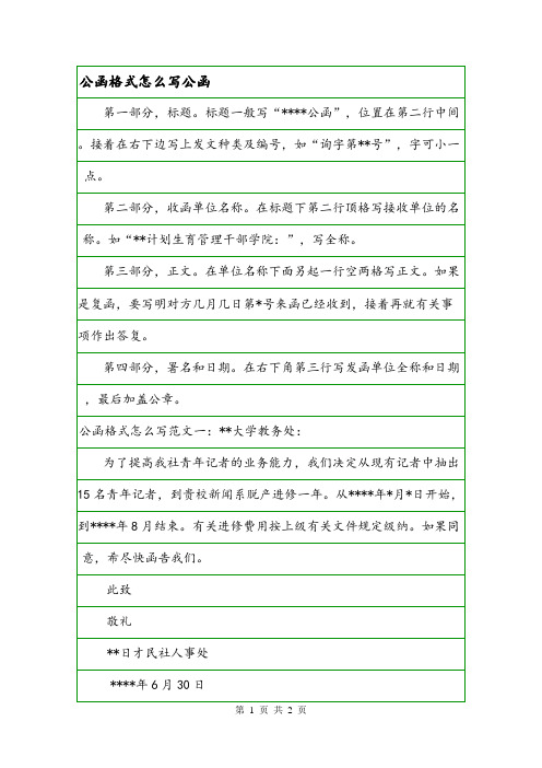 公函格式怎么写公函.doc