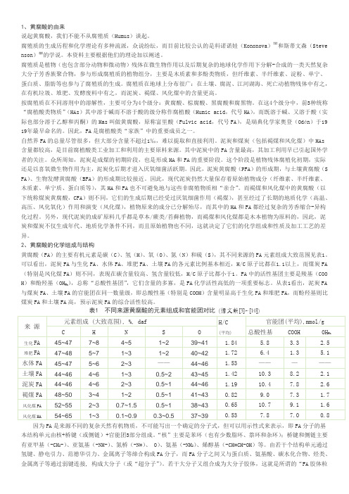 “矿源黄腐酸”与“生化腐植酸”区别