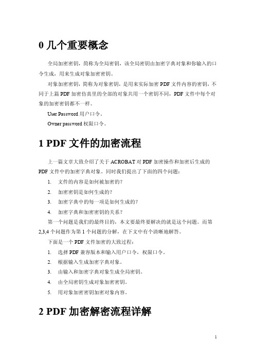 PDF加密原理