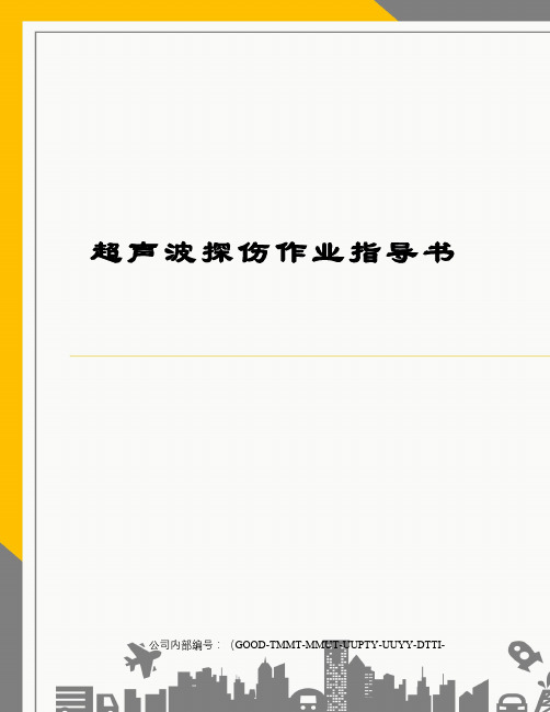 超声波探伤作业指导书