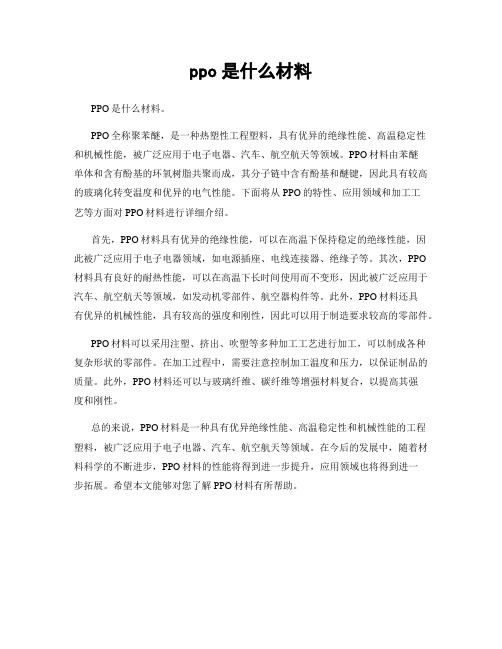 ppo是什么材料