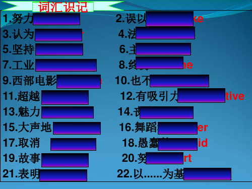 牛津译林英语单元复习课件9AUnit7Films