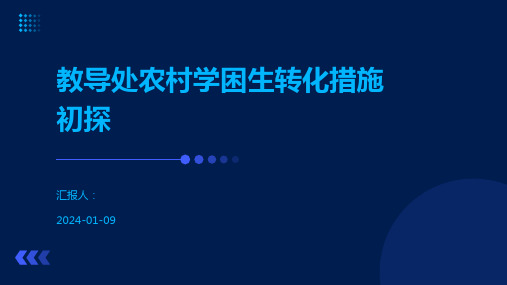 教导处农村学困生转化措施初探