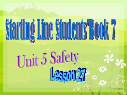 新人教版safety 课件.ppt