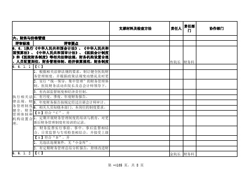 二甲评审细则支撑材料整合版