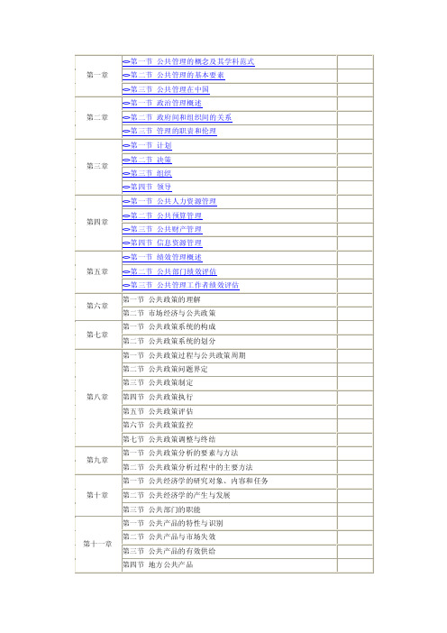 公共管理的概念及其学科范式