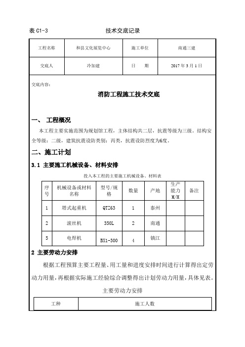 马场路2016G35地块消防工程施工技术