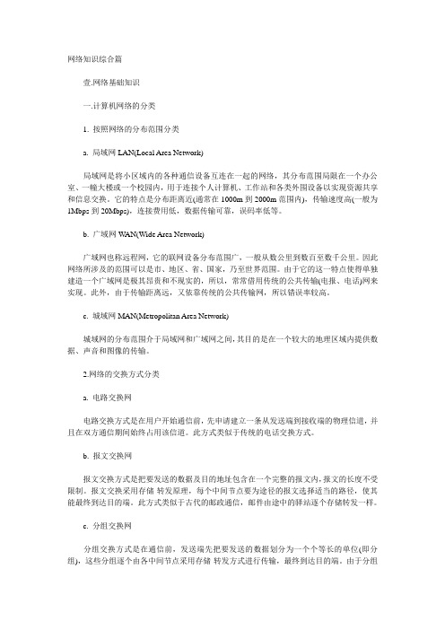 2011年软考网络工程师全面复习笔记汇总17607679