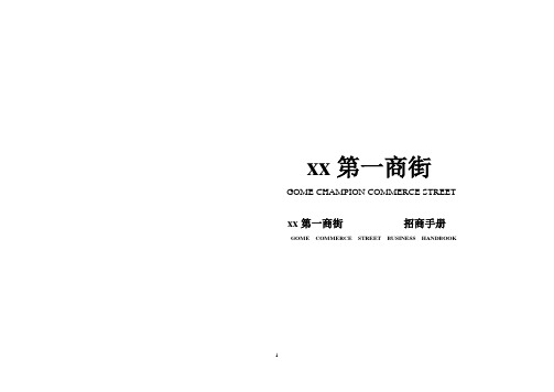 XX第一商街招商手册DOC