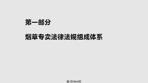 烟草专卖大比大练兵法律法规培训PPT课件