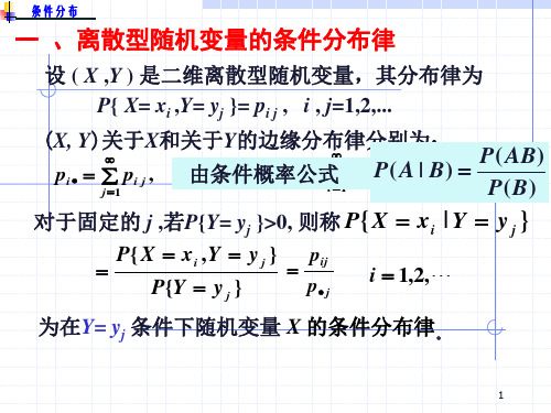 概率论与数理统计3.3条件分布