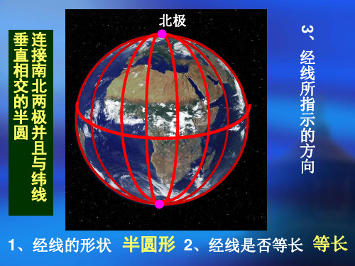 经纬线和经纬度划分