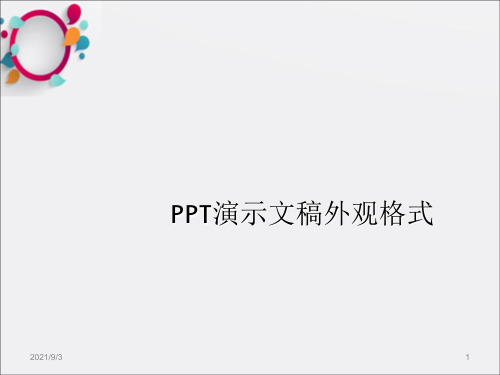 PPT演示文稿外观格式_OK