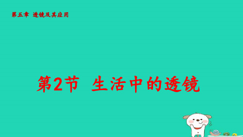 八年级物理上册第五章透镜及其应用第2节生活中的透镜pptx课件新版新人教版