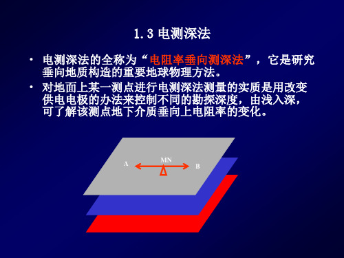 2.1.3电阻率测深法