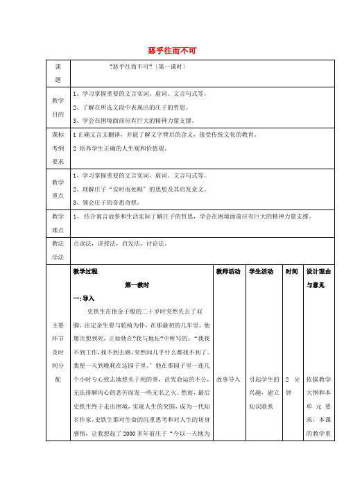 2021_2022学年高中语文第五单元庄子5恶乎往而不可教案新人教版选修先秦诸子