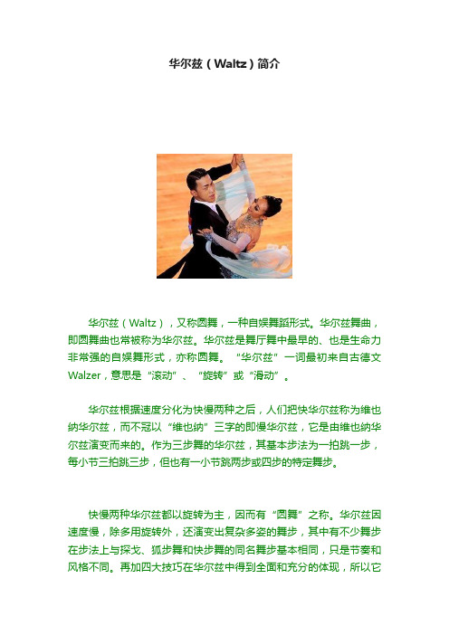 华尔兹（Waltz）简介