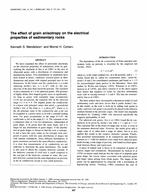 The effect of grain anisotropy on the electrical