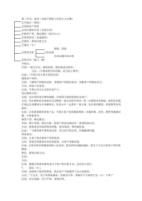 谈客步骤