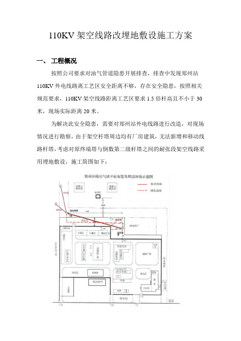 110KV架空线路改埋地敷设施工方案解析