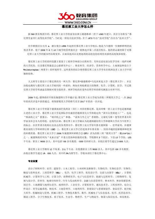 慕尼黑工业大学怎么样