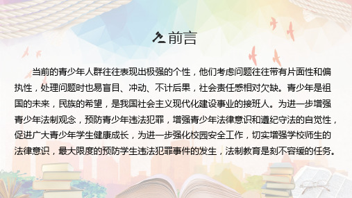 青少年法制教育主题班会讲课PPT课件(1).pptx