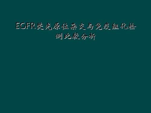 EGFR荧光原位杂交与免疫组化检测比较分析