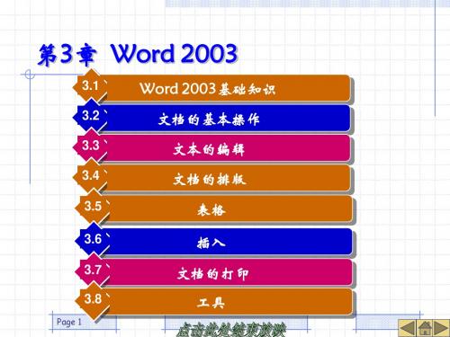 第3章 Word 2003
