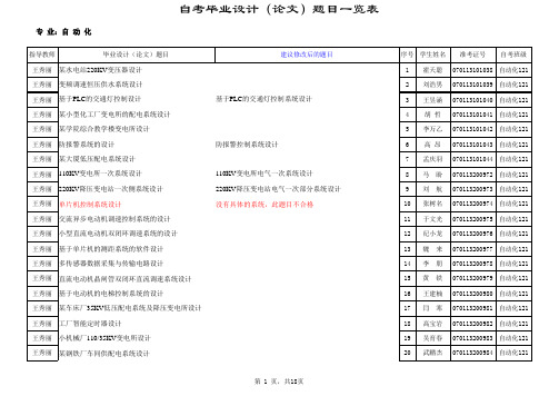 自动化学生信息题目-0514