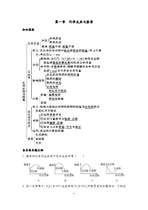 【人教版】高中化学选修四：期末综合复习(Word版,39页,含答案)