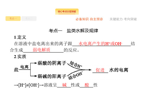 高考化学一轮复习苏教版盐类的水解 课件(55张)