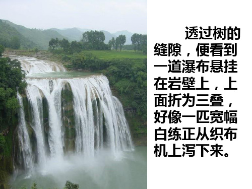 新课标人教版语文五年级下册《黄果树瀑布》课件