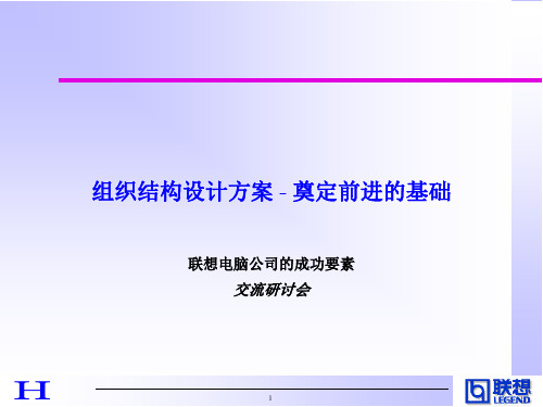 某公司组织结构设计方案(PPT 29张)