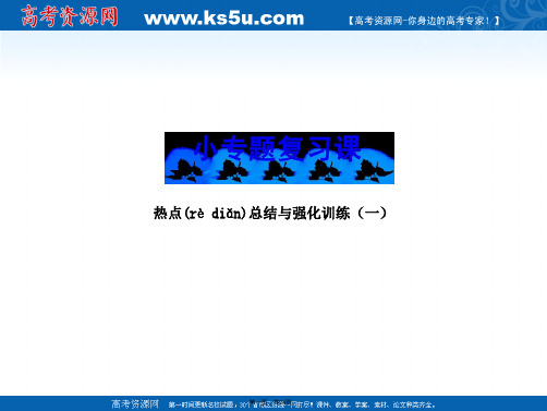 云南省德宏州梁河县第一中学高三政治复习课件小专题热点总结与强化训练