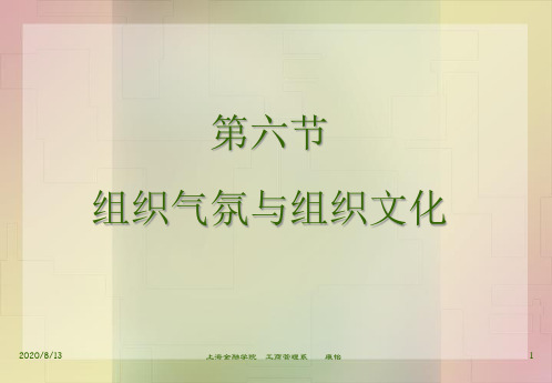 组织气氛与组织文化概述.pptx