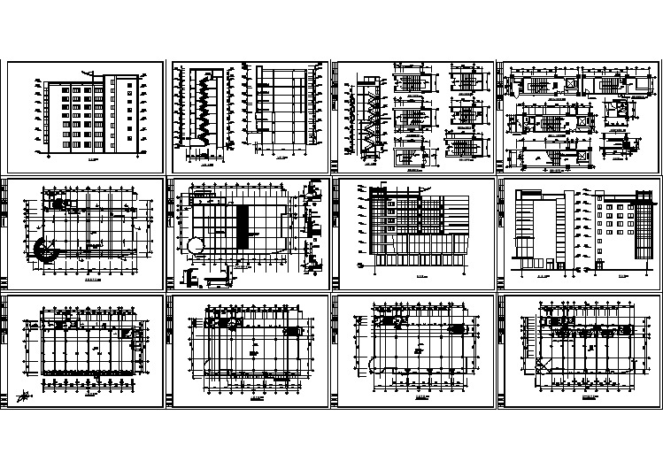 某多层商业办公楼建筑施工图纸(全套)