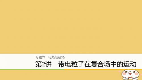 18年高考物理大二轮复习专题六电场与磁场第2讲带电粒子在复合场中的运动课件