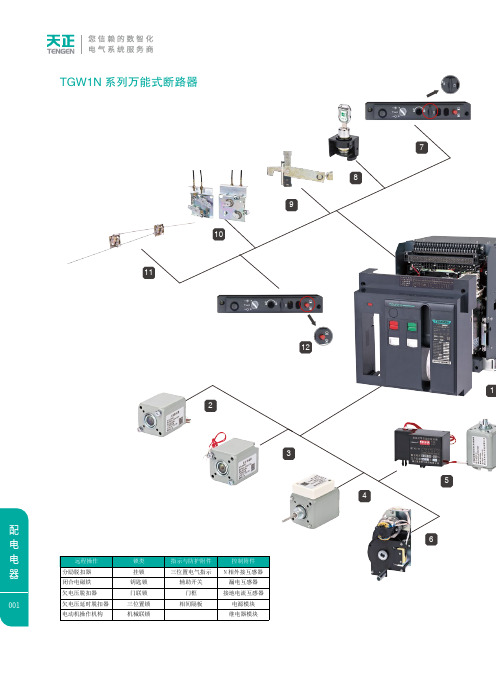 天正 TGW1N 系列万能式断路器 说明书