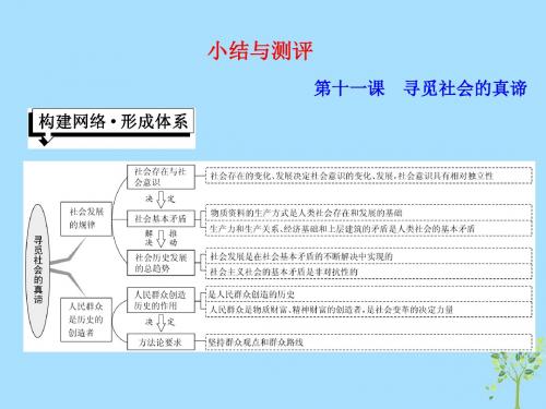 高中政治 第四单元 认识社会与价值选择 第十一课 寻觅