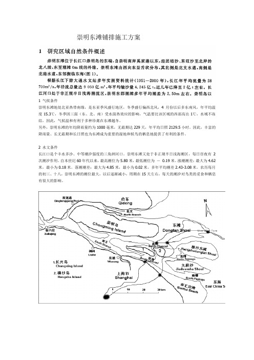 崇明东滩铺排施工方案