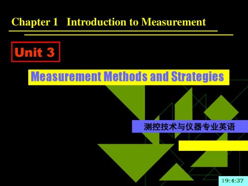 【测控专业英语】Measurement Methods and Strategies测量方法和策略