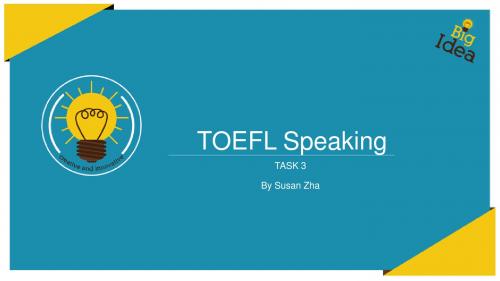 TOEFL Speaking Task 3